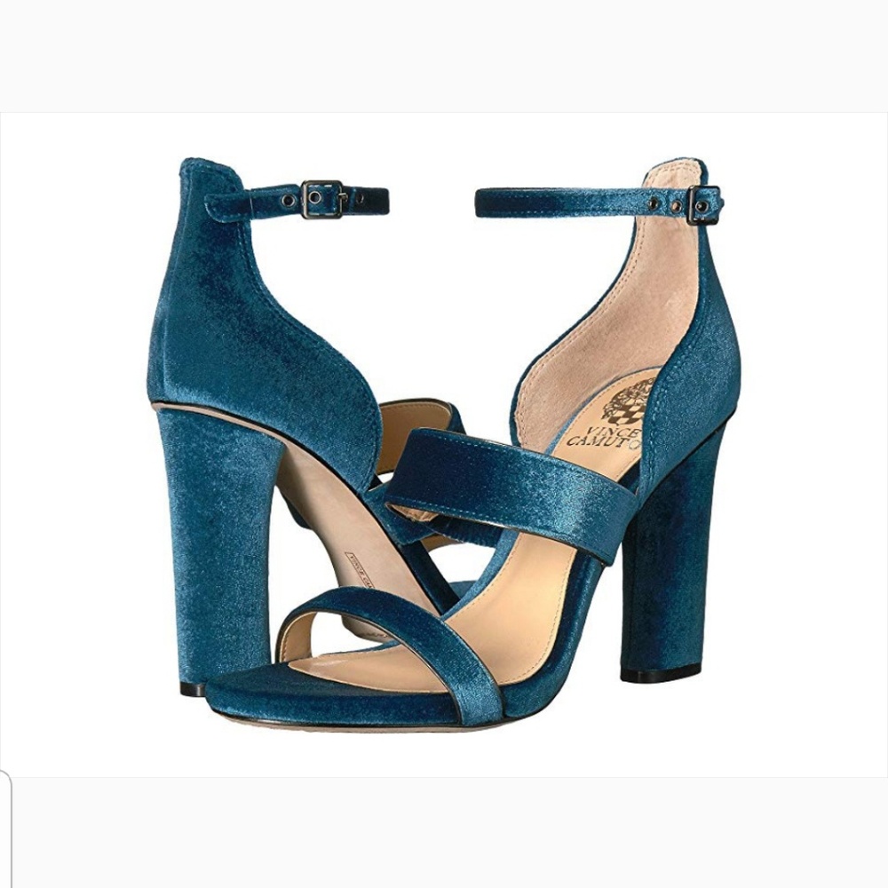 VINCE CAMUTO | Suede Heeled Sandals - Picture 5 of 6